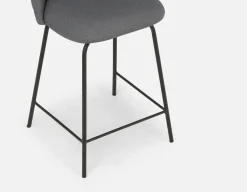 LAVAL mid-century modern counter stool with backrest 61 cm
