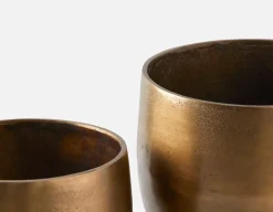 LAWRENCE 2-piece aluminum planter set