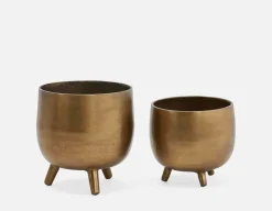 LAWRENCE 2-piece aluminum planter set