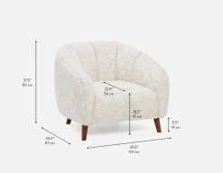 LENNA modern style armchair