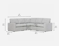 LEONIA contemporary sectional sofa