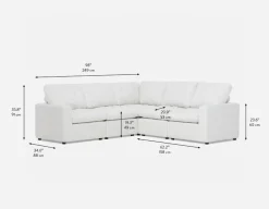 LEONIA contemporary sectional sofa