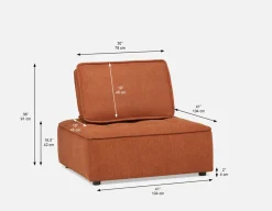 LEON 1-pc modular interchangeable sofa