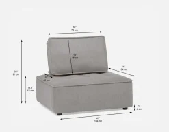 LEON 1-pc modular interchangeable sofa