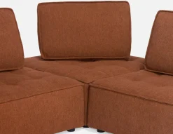 LEON 3-pc modular interchangeable sofa