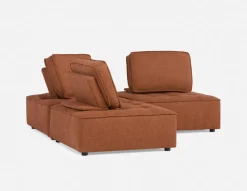 LEON 3-pc modular interchangeable sofa