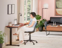 LEVER 2-stage single motor electric desk 120 cm (top included)