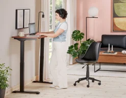 LEVER 2-stage single motor electric desk 120 cm (top included)
