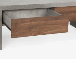 LIAM industrial chic coffee table 116 cm