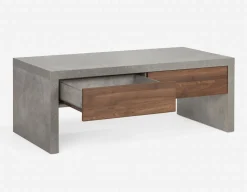 LIAM industrial chic coffee table 116 cm