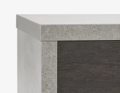 LIAM industrial chic end table 56 cm