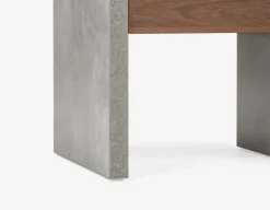 LIAM industrial chic end table 56 cm