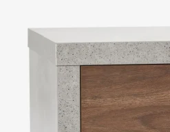 LIAM industrial chic end table 56 cm