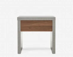LIAM industrial chic end table 56 cm