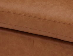 LIMA 100% leather sectional sofa-bed right-facing