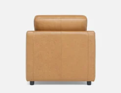 LIMA modern 100% leather armchair