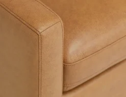 LIMA modern 100% leather armchair