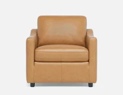 LIMA modern 100% leather armchair