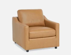 LIMA modern 100% leather armchair