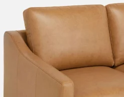 LIMA modern 100% leather loveseat