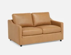 LIMA modern 100% leather loveseat