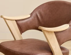LORENA ash wood dining armchair