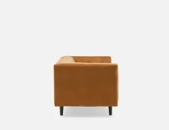 LORETTA mid-century modern velvet 3-seater sofa