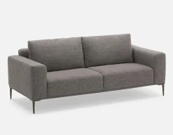 LORETTA mid-century modern velvet 3-seater sofa