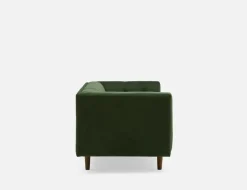 LORETTA mid-century modern velvet 3-seater sofa