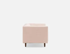 LORETTA mid-century modern velvet 3-seater sofa