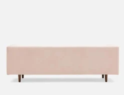 LORETTA mid-century modern velvet 3-seater sofa