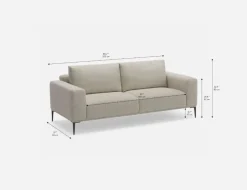 LOUNIS contemporary 3-seater sofa