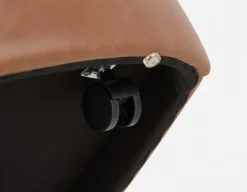 MAGNUS leatherette dining chair on casters