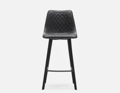 MALI mid-century modern bar stool with backrest 76 cm