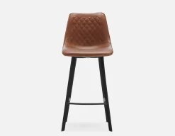 MALI mid-century modern bar stool with backrest 76 cm