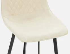 MALI mid-century modern bar stool with backrest 76 cm