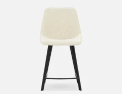 MALI mid-century modern counter stool with backrest 61 cm