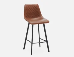 MALI mid-century modern counter stool with backrest 61 cm