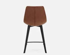 MALI mid-century modern counter stool with backrest 61 cm
