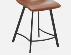 MALI mid-century modern counter stool with backrest 61 cm