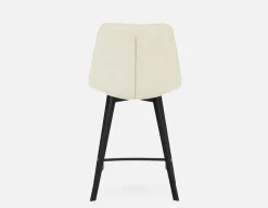 MALI mid-century modern counter stool with backrest 61 cm