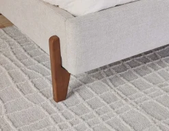 MARCIA mid-century modern upholstered king size bed