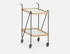 MARINGA mirrored cart