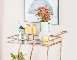MARINGA mirrored cart
