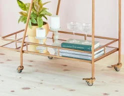 MARINGA mirrored cart