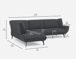 MARJORIE modern contemporary sectional-sofa