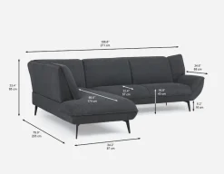 MARJORIE modern contemporary sectional-sofa
