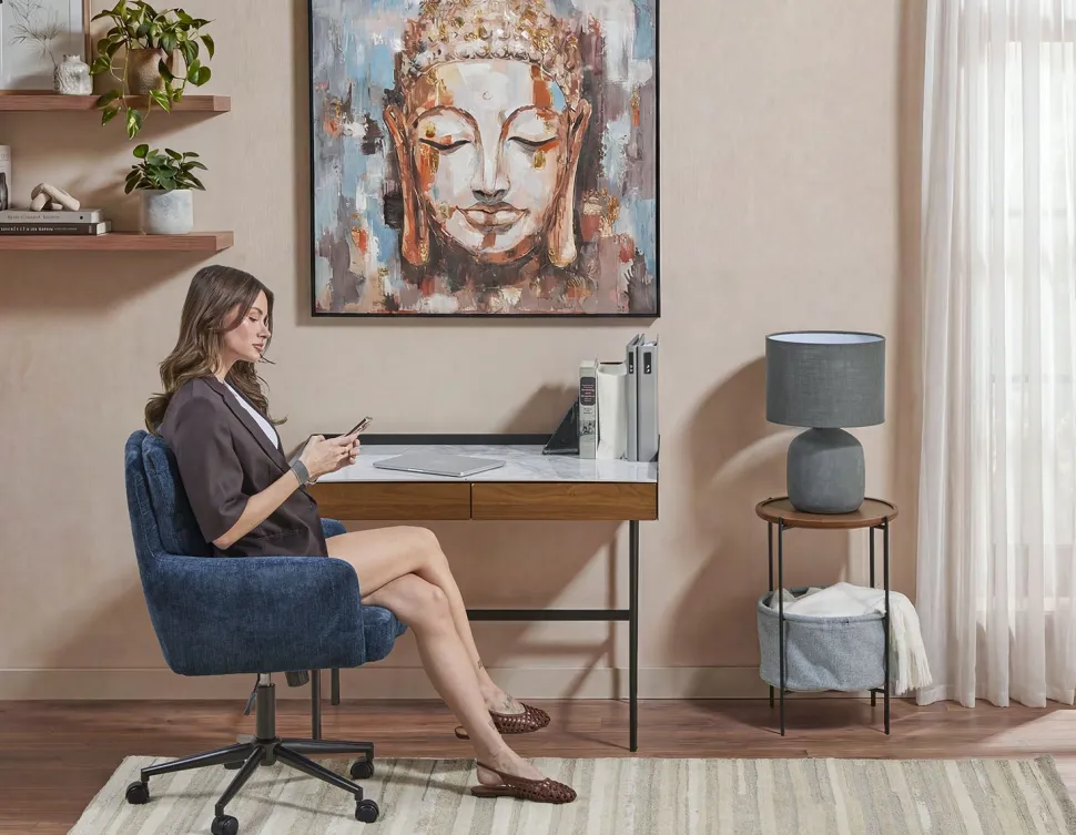 MARTIN desk with ceramic top (width: 100 cm)