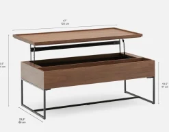 MATTEO coffee table with storage 120 cm