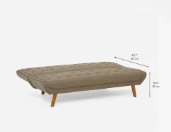 MAXIMUS tufted sofa-bed
